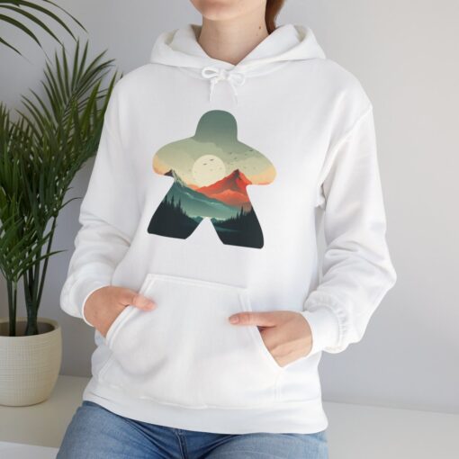 Board Game Hooded Sweatshirt – Meeple Nature Love Unisex Heavy Blend TeesParadise