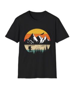 Adventure Calling Camping T-Shirt | Forest & Sunset Themed Wildlife Tee TeesParadise