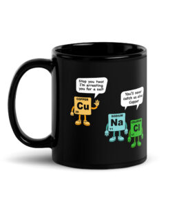 Funny Periodic Table Police Pun Mug – Chemistry Gift for Science Teachers & Chemists TeesParadise