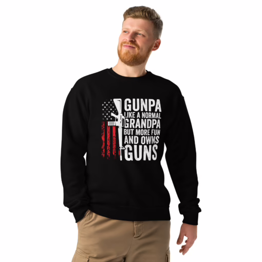 Funny Gunpa Crew neck sweatshirt - Image 3