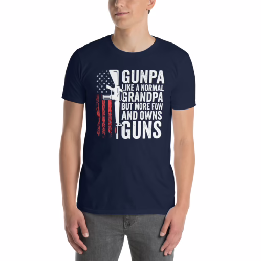 Gunpa Like A Normal Grandpa But More Fun And Owns Guns T-Shirt - Image 2