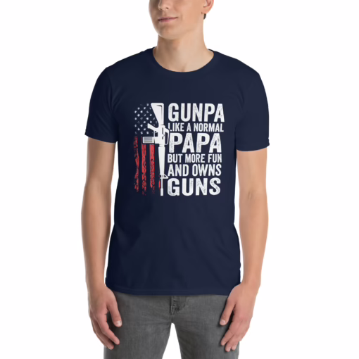 Gunpa Like A Normal Grandpa But More Fun And Owns Guns T-Shirt - Image 2