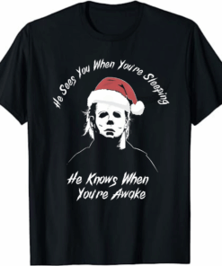 Michael Myers Holiday Horror Christmas T-Shirt