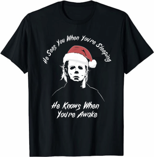 Michael Myers Holiday Horror Christmas T-Shirt