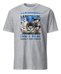 Gaslighting Isn't Real You're Just Crazy Shirt | Cat Meme | Bootleg Tummy Ache