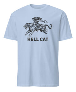 Alternative view of Vintage Cowgirl Hell Cat T-Shirt | Tiger Shirt | Retro Western