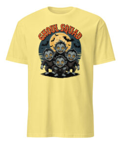 Spooky Halloween Family Ghoul Squad Shirt in Cornsilk – Matching Family Outfit