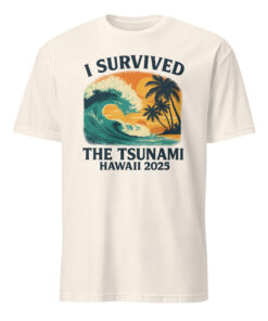 I Survived The Tsunami Hawaii 2025 Shirt | Tsunami Warning Tee | Hawaii Tsunami Survivor