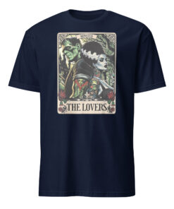 Alternative view of The Monster Frankenstein And Bride The Lovers Tarot Card T-Shirt