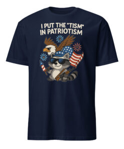 Alternative view of I Put The Tism in Patriotism Shirt – Funny Neurodivergent Tee | Autism Acceptance by Cuccico