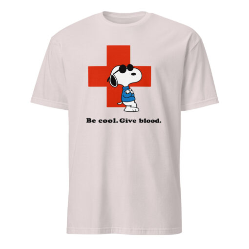 Be Cool Give Blood Snoopy Shirt – Snoopy Joe Cool Red Cross Tee | Peanuts Blood Donation T-Shirt Cuccico - Image 3