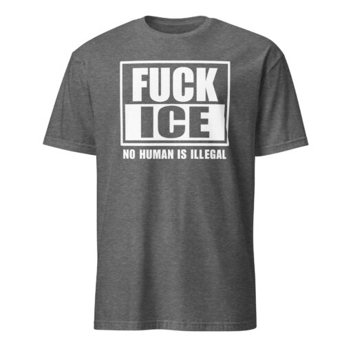 Fuck ICE Shirt – No Human Is Illegal Tee | Anti ICE Protest Shirt Cuccico - Image 7