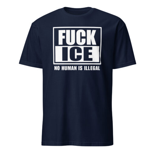Fuck ICE Shirt – No Human Is Illegal Tee | Anti ICE Protest Shirt Cuccico - Image 2