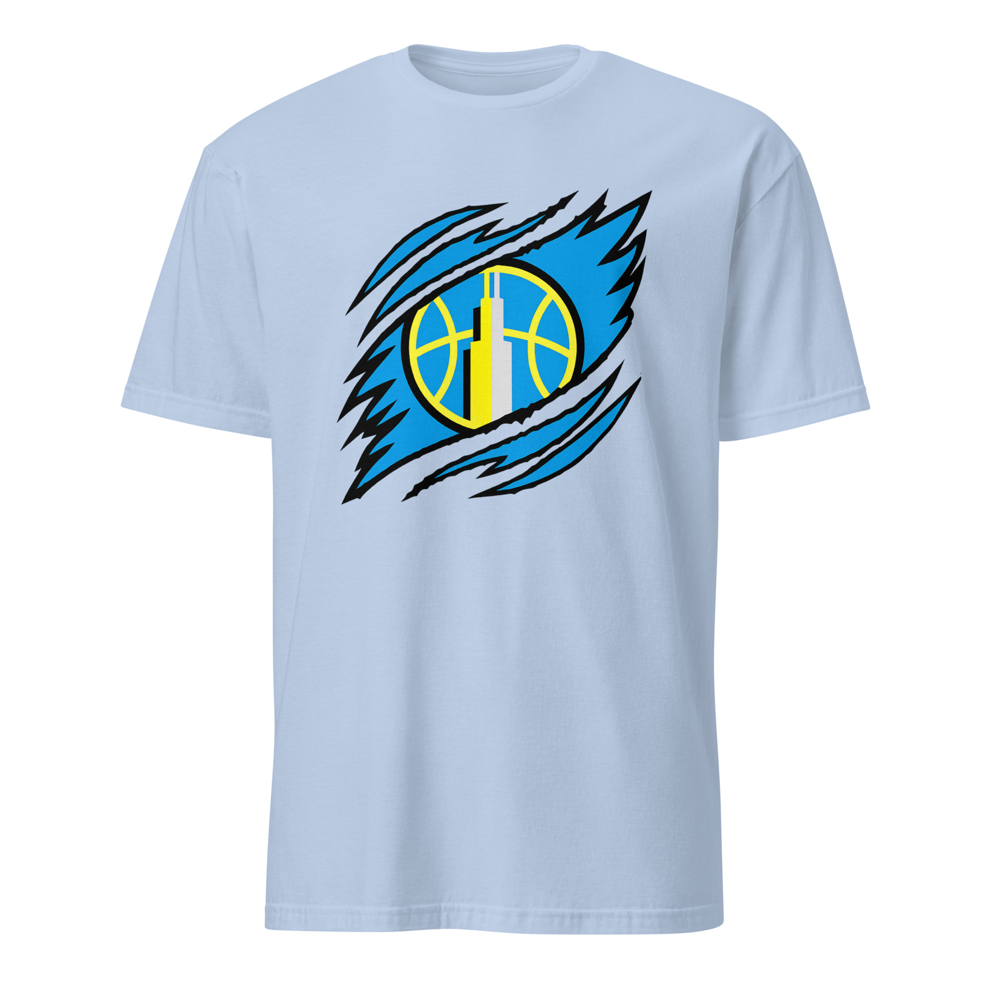 Chicago Sky Logo Basketball Team Shirt 3 Chicago Sky Logo Basketball Team Shirt in Light Blue color