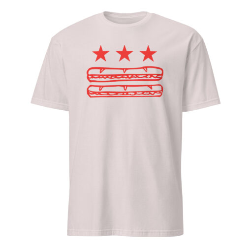 Washington DC Foodie Protest Tee – Sandwich Guy Parody Shirt | DC Flag Sub Design Cuccico - Image 5