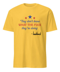 Alternative view of Official Cuccico Trump Signature Shirt – “They Don’t Know” Graphic Tee