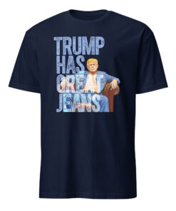 Alternative view of Trump Has Great Jeans Shirt – Premium Denim Shirt | Western Denim Style