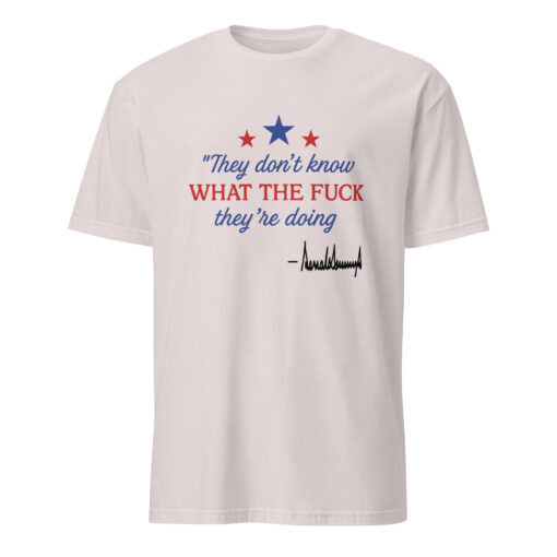 Official Cuccico Trump Signature Shirt – “They Don’t Know” Graphic Tee - Image 5