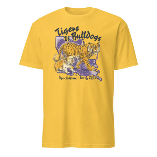 LSU Tigers vs Bulldogs Tiger Stadium Sep 6 2025 T-Shirt | Cuccico - Image 2