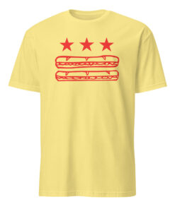 Washington DC Foodie Protest Tee – Sandwich Guy Parody Shirt | DC Flag Sub Design Cuccico