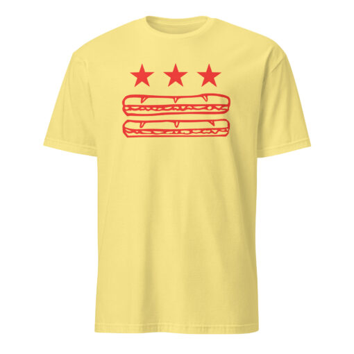 Washington DC Foodie Protest Tee – Sandwich Guy Parody Shirt | DC Flag Sub Design Cuccico - Image 6