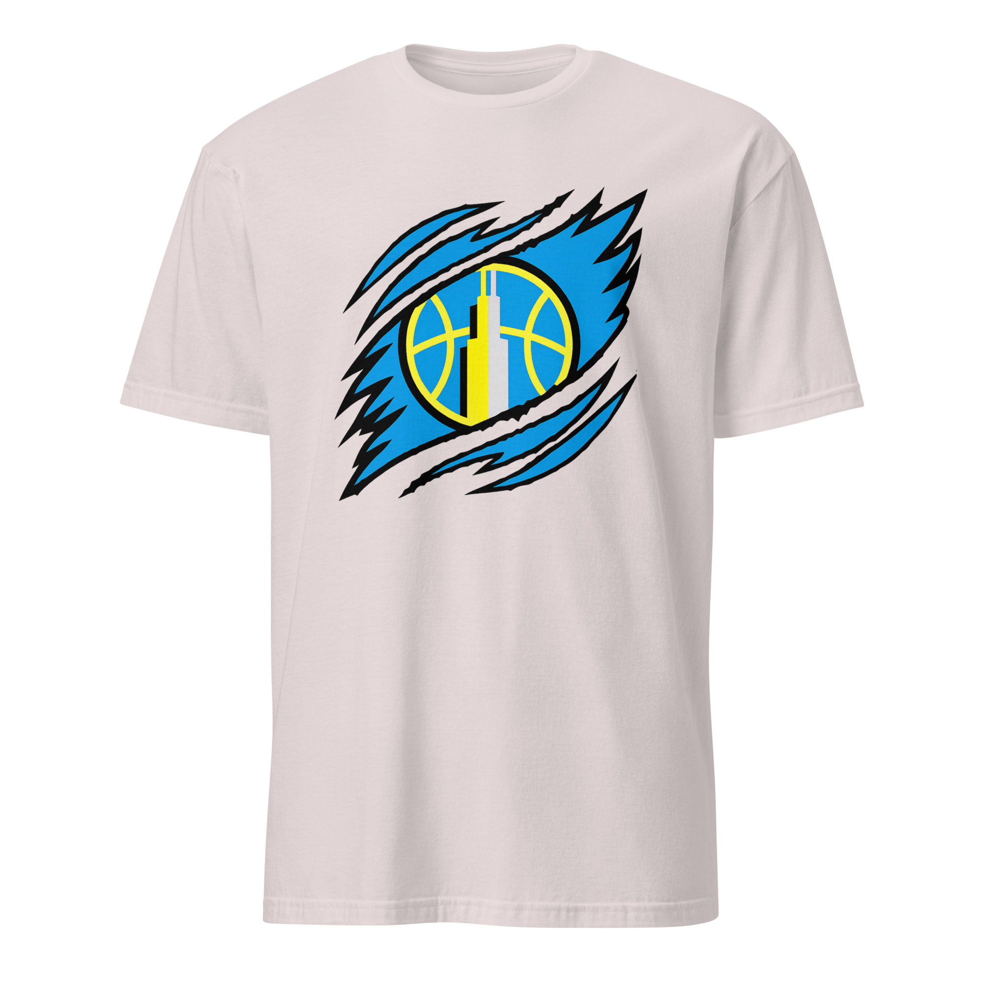 Chicago Sky Logo Basketball Team Shirt 5 Chicago Sky Logo Basketball Team Shirt in Ice Grey color