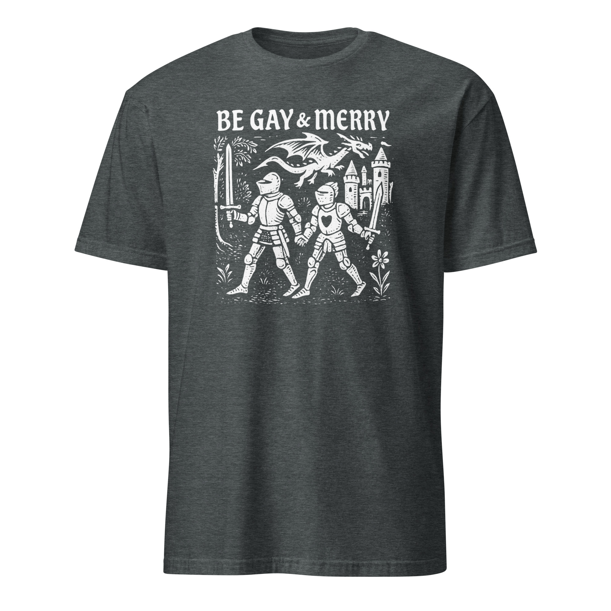 Be Gay & Merry Medieval Fantasy LGBTQ Tee | Castle Dragon Pride – Cuccico 4 Be Gay & Merry Medieval Fantasy LGBTQ Tee | Castle Dragon Pride – Cuccico - Image 4