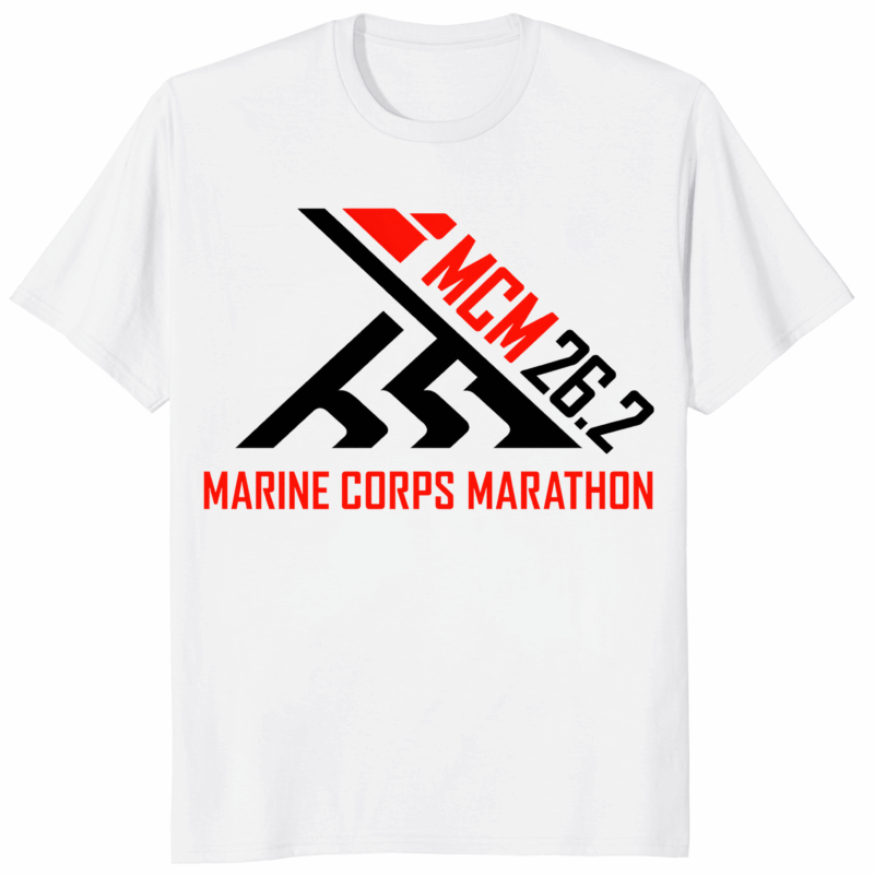 2018 Marine Corps Marathon Shirt in white