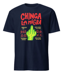 Alternative view of Chinga La Migra Shirt – Abolish ICE & No Human Is Illegal Activist Tee | Cuccico