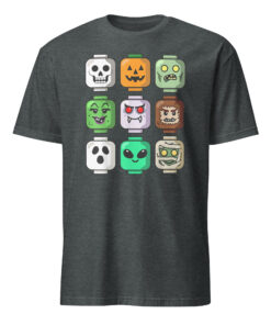 Halloween Building Brick Head Pumpkin Ghost Zombie Boys T-Shirt 11 Halloween Building Brick Head Pumpkin Ghost Zombie Boys T-Shirt