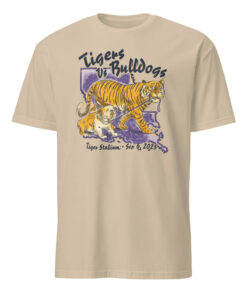 LSU Tigers vs Bulldogs Tiger Stadium Sep 6 2025 T-Shirt | Cuccico