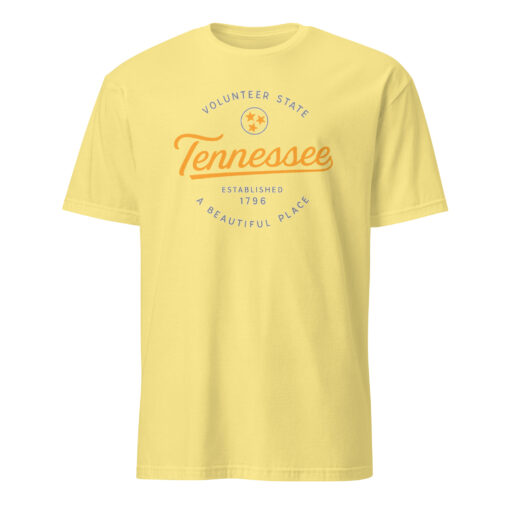 Tennessee Tri-Star Tee | Volunteers Shirt – Unisex State Pride T-Shirt by Cuccico - Image 6