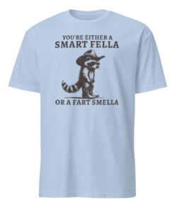 Smart Fella or Fart Smella Retro Raccoon Shirt | Funny Vintage T-shirt | 90s Washed Shirt – Cuccico