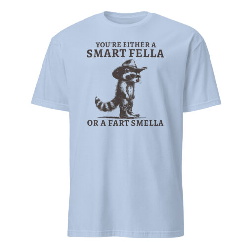 Smart Fella or Fart Smella Retro Raccoon Shirt | Funny Vintage T-shirt | 90s Washed Shirt – Cuccico - Image 3