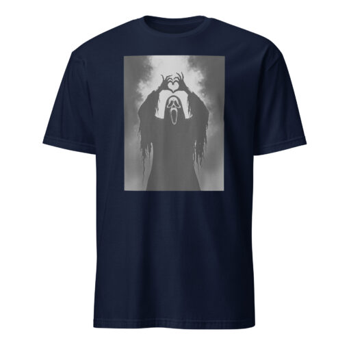 Scary Face Horror Poster Halloween T-Shirt - Image 2