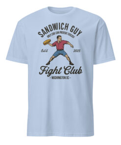 Alternative view of Sandwich Guy Fight Club Shirt – Only You Can Prevent Fascism | Funny Political Tee Cuccico