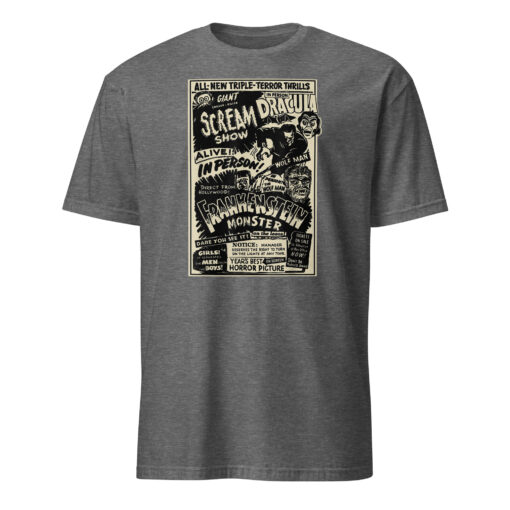 Horror Movie Monster Mummy Dracula Werewolf Frankenstein T-Shirt - Image 7