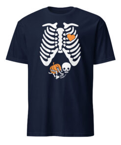 Alternative view of Skeleton Halloween Maternity Shirt – Pregnancy Announcement Tee | Mom To Be | Cuccico