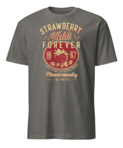 Vintage Retro Beatles "Strawberry Fields Forever" Oversized Band Tee | Old School Cool Cuccico