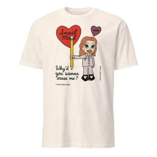 Echo Valley Claire Snail Mail “White Erase Me” T-Shirt | Vintage Fan Tee – Cuccico - Image 4