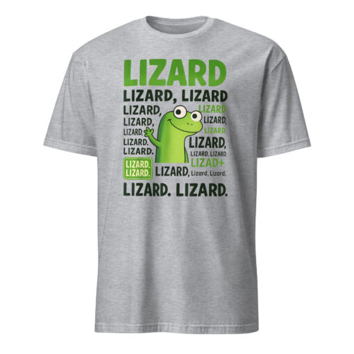 Lizard Lizard Lizard Meme T-Shirt – Funny Weirdcore Animal Gen Z - Image 3