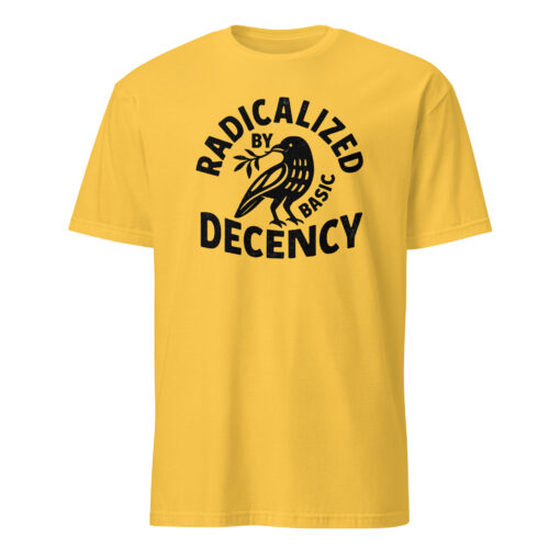 Radicalized By Basic Decency T-Shirt – Political Protest Tee | Feminist Activist Tshirt Cuccico - Image 3