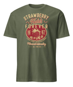 Vintage Retro Beatles "Strawberry Fields Forever" Oversized Band Tee | Old School Cool Cuccico