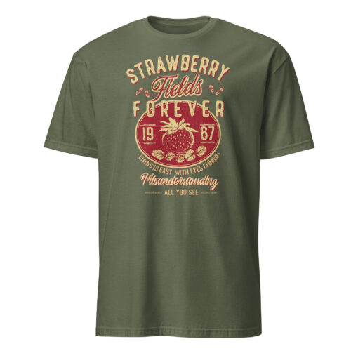 Vintage Retro Beatles "Strawberry Fields Forever" Oversized Band Tee | Old School Cool Cuccico - Image 7