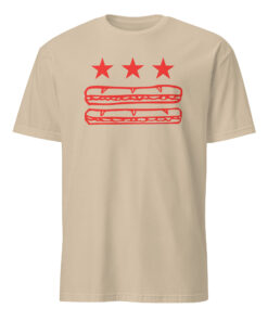 Washington DC Foodie Protest Tee – Sandwich Guy Parody Shirt | DC Flag Sub Design Cuccico