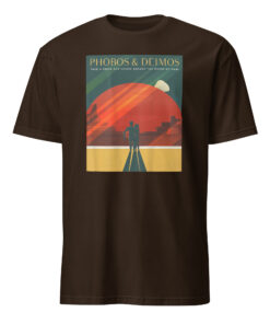 Retro Space Poster T-Shirt – Vintage Mars Travel Tee | Space Travel Shirt Cuccico