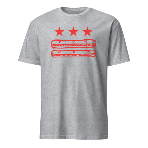 Washington DC Foodie Protest Tee – Sandwich Guy Parody Shirt | DC Flag Sub Design Cuccico - Image 4