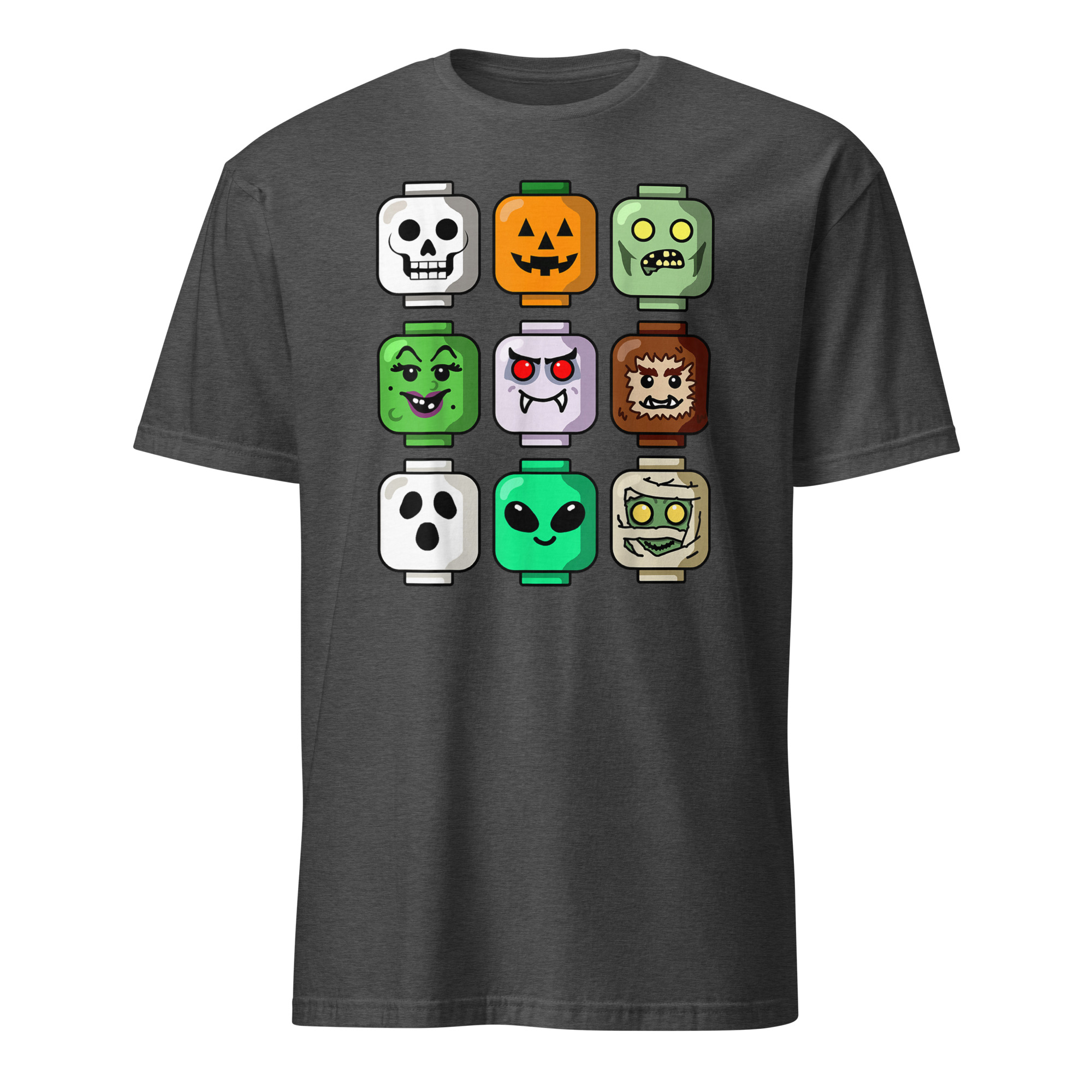 Halloween Building Brick Head Pumpkin Ghost Zombie Boys T-Shirt 6 Halloween Building Brick Head Pumpkin Ghost Zombie Boys T-Shirt - Image 6