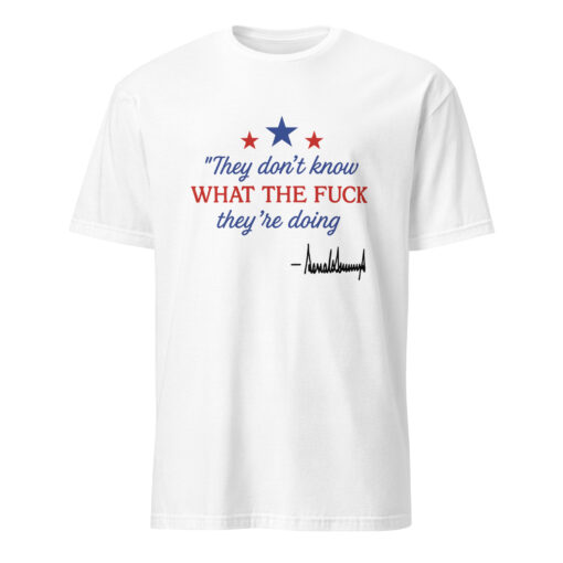 Official Cuccico Trump Signature Shirt – “They Don’t Know” Graphic Tee - Image 8