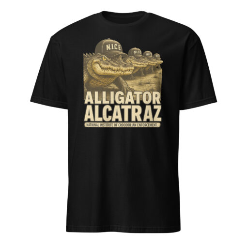 Stop Alligator Alcatraz Shirt — Parody Tee | Swamp Humor by Cuccico